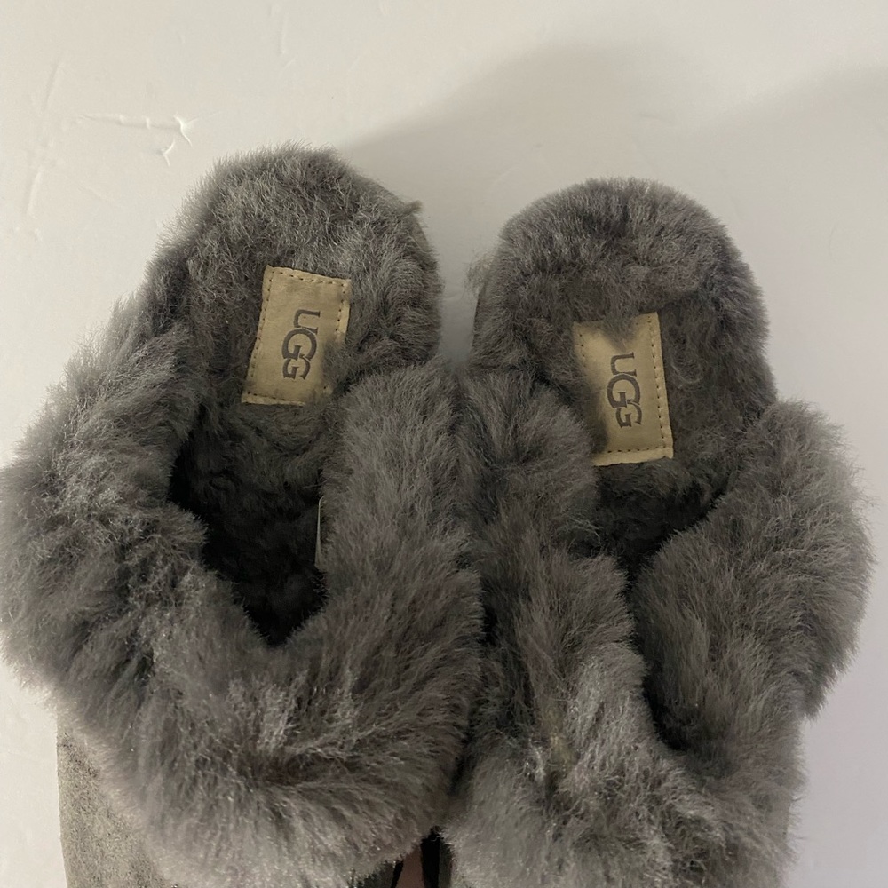 Ugg Disquette Platform Slides Grey(Charcoal) Size… - image 4
